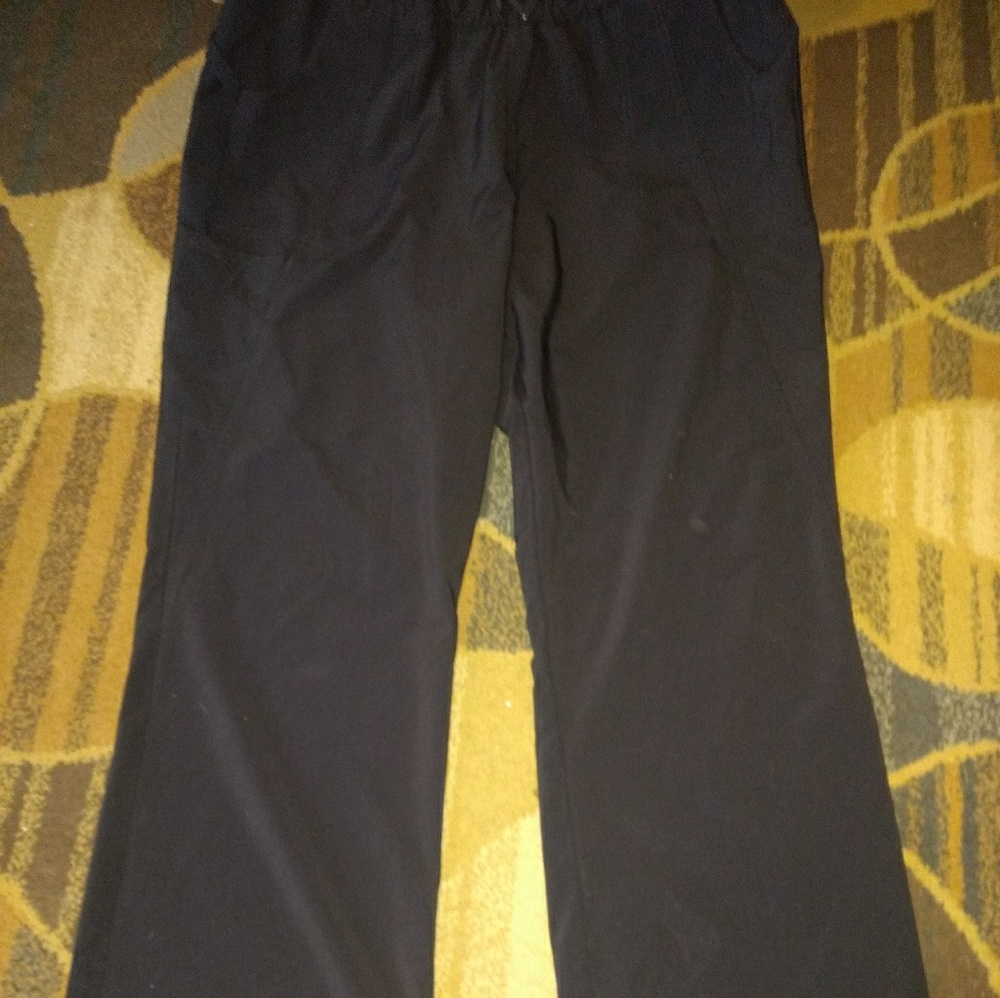 Black scrub pants